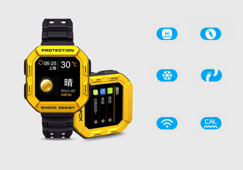 MFOX AWATCH IP68 Smart Watch (Yellow)