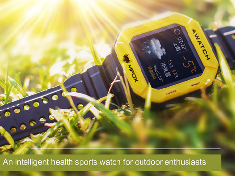 MFOX AWATCH IP68 Smart Watch (Yellow)