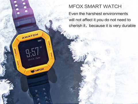 MFOX AWATCH IP68 Smart Watch (Yellow)
