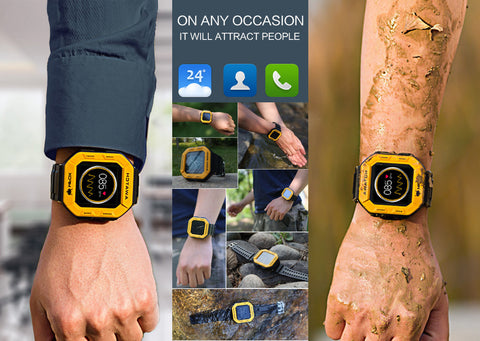 MFOX AWATCH IP68 Smart Watch (Yellow)