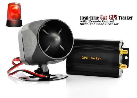 GPS Car Real Time Tracker w/ Car Alarm