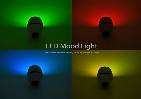 LED Mood Lamp with Scroll Bar (White)