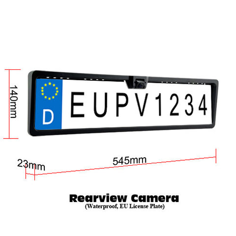 EU Licence Plate Rearview Camera