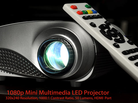 1080p Mini Projector Multimedia LED Projector