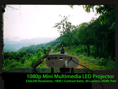 1080p Mini Projector Multimedia LED Projector