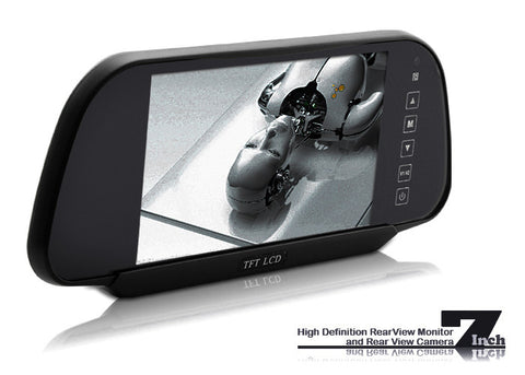 7 Inch Rear View Mirror + Rear View Camera