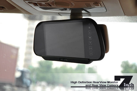 7 Inch Rear View Mirror + Rear View Camera