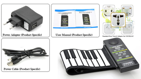 Flexible Roll Up Synthesizer Keyboard Piano